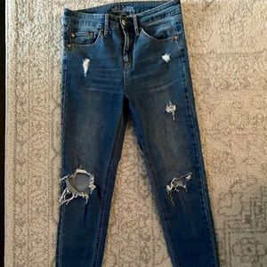 Wild Fable Distressed Denim skinny jean - MED WASH
